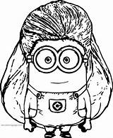 Coloring Hair Big Minions Wecoloringpage A4 Pdf Vector Print sketch template