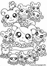 Coloring Hamtaro 86e5 Cute Pages Printable sketch template