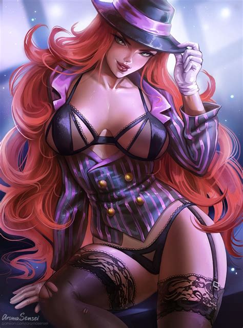 Mafia Miss Fortune And Sarah Fortune League Of Legends Drawn By Aroma