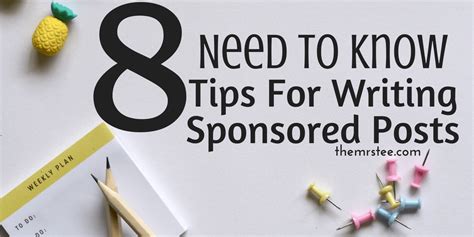 tips  writing sponsored posts   tee