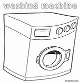 Washer Coloring Pages Washing Machine Book Colorings sketch template