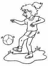 Kleurplaten Sporten Animaatjes Voetbal sketch template