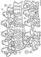 Coloring Pages Care Bye Good Bears sketch template
