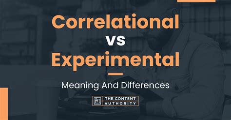 correlational  experimental meaning  differences