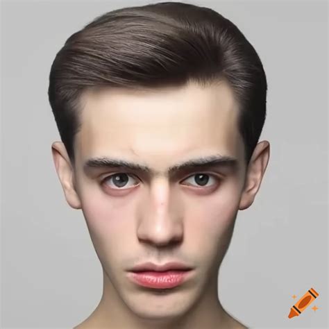 portrait   man    features positive canthal tilt perfect hairline