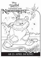 Tinkerbell Nimmerbiest Ausmalen Legende Malvorlage Kostenlose Tinker Feen Schule sketch template