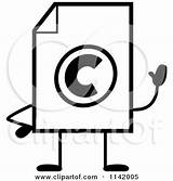 Document Mascot Waving Clipart Cartoon Copyright Cory Thoman Outlined Coloring Vector Blank Help 2021 Clipartof sketch template