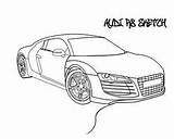 Audi Coloring Pages R8 Printable Getcolorings Getdrawings Print sketch template