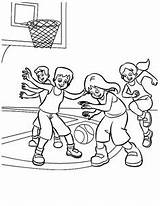 Coloring Exercise Pages Basketball Kids Team Color Gym School Playing Fitness Play Lessons Classroom Gifs Cool sketch template