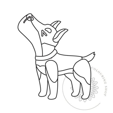 childrens dog themed colouring pages  instant digital etsy