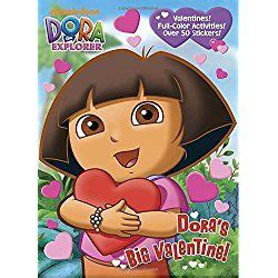dora  explorer valentines day coloring  activity book
