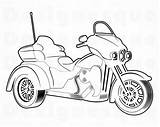Trike Outline Decal sketch template