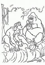 Tarzan Coloring Pages Kala Kids sketch template