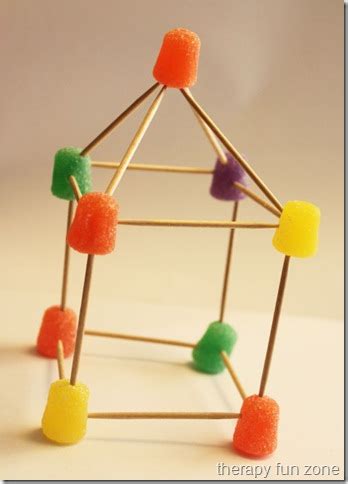 building  toothpicks  gumdrops therapy fun zone