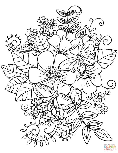coloring page  printable flower coloring page coloring home