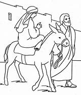 Joseph Mary Coloring Pages Donkey Sheet Printable Colouring Jesus Color Nativity Christmas Bible Story Template Sheets Travel Book Popular Clip sketch template