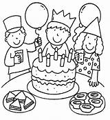 Birthday Coloring Pages Coloringpages1001 Gif sketch template