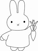 Miffy Coloring Pages Carrot Kids Coloringonly Color Getcolorings Coloringpages101 sketch template