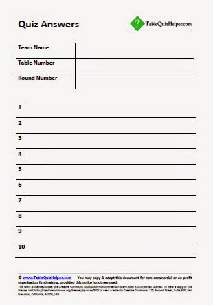 blank quiz template white gold