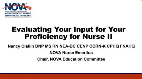 evaluating  input   proficiency  nurse iimp  vimeo