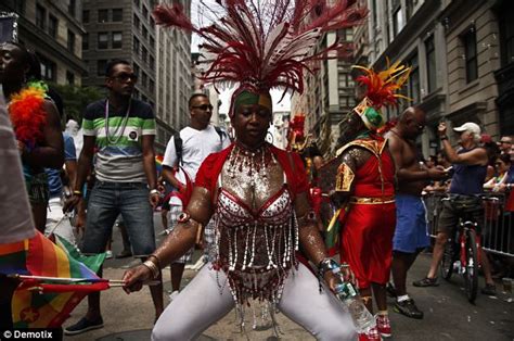 cities across the u s celebrate lgbt community with gay pride parades daily mail online