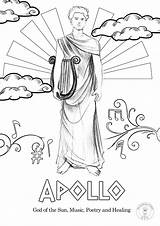 Greek Gods Mythology Goddesses Olympian sketch template