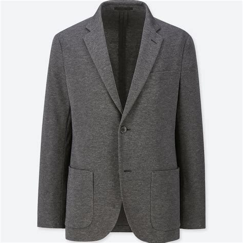uniqlo men wool flannel slim fit blazer jacket stylehint