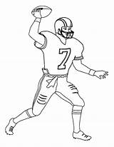Coloring Football Pages Ball Player Bears Kids Throw Sheets American Will Getcolorings Players Nfl Anycoloring sketch template