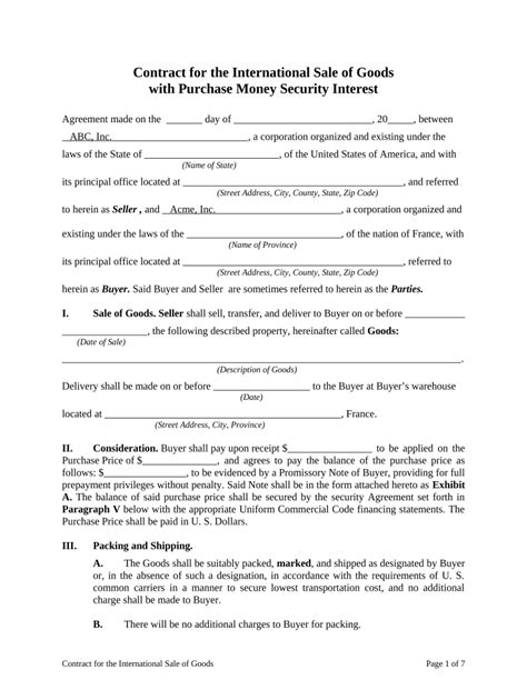 contract international  template pdffiller