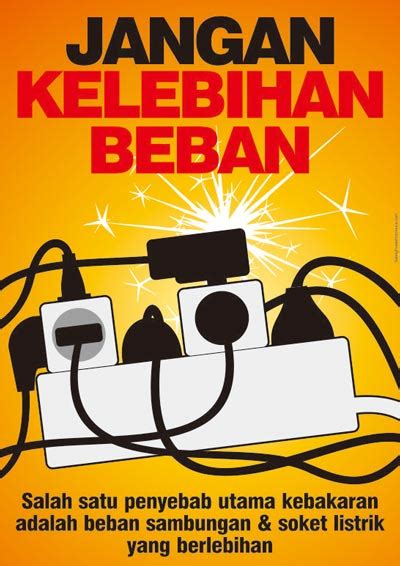 jangan kelebihan beban safety poster indonesia