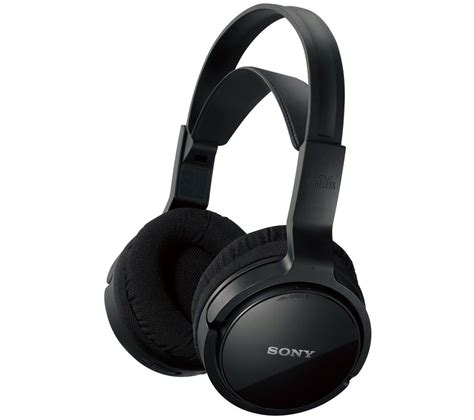 buy sony mdr rfrk wireless headphones black  delivery currys