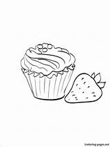 Muffin Coloring Printable Getcolorings Muffins sketch template