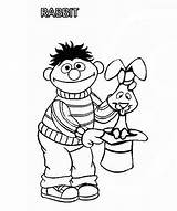 Fill Coloring Pages Ernie Magician Getcolorings sketch template