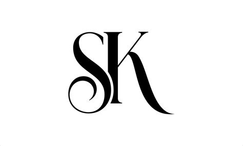 sk logo design initial sk letter logo icon design vector pro vector