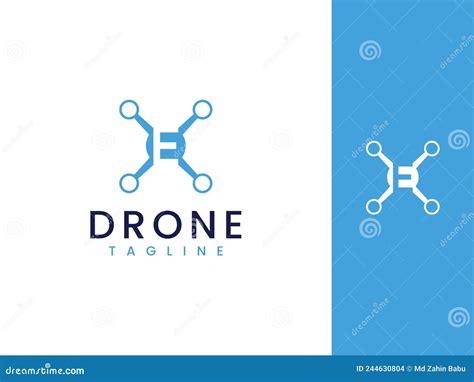 drone expert logo design template stock vector illustration  drone helicopter