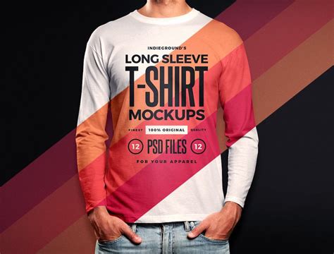 long sleeve shirt mockup templates  colorlib