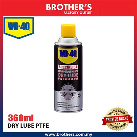 Wd 40 Specialist High Performance Dry Lube Ptfe Spray 360ml 100
