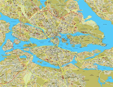 stockholm tourist map stockholm sweden mappery