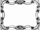 Frame Baroque Clipart Cliparts Library Ornate Frames sketch template