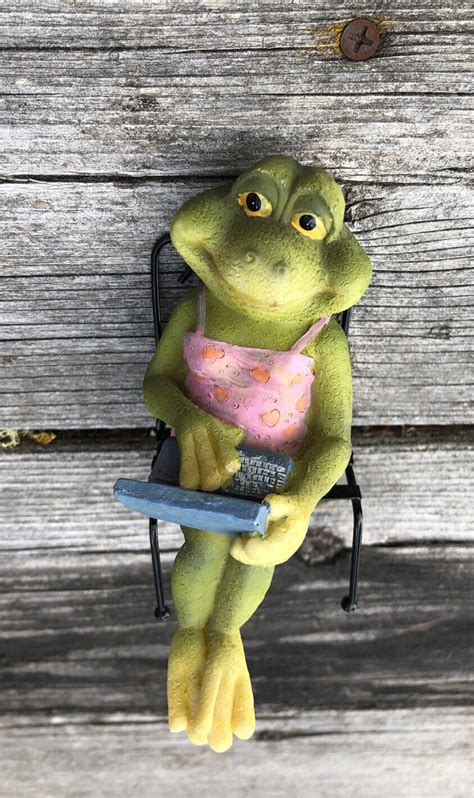 mayrich company decorative frog sitting computer  love  internet home decor ebay