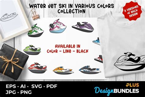 water jet ski   colors collection