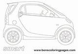 Smart Car Coloring Drawing City Pages Paintingvalley Color sketch template