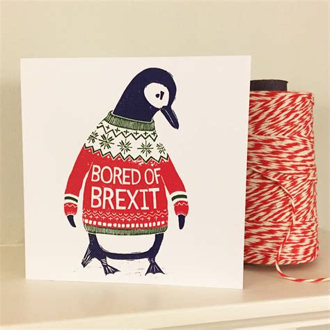 bored  brexit christmas cards  ten  sixpence notonthehighstreetcom