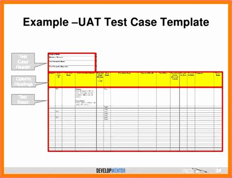 user acceptance testing template excel