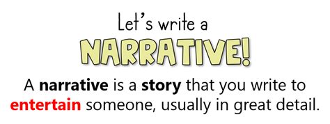lets write  narrative