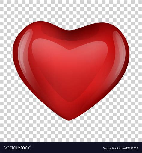 heart  transparent background valentine day vector image