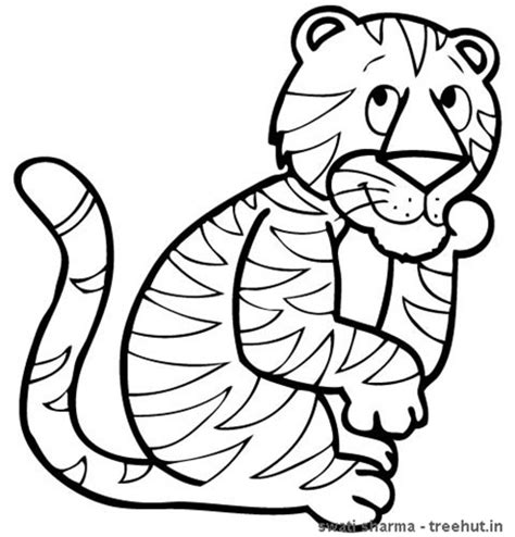 tiger coloring pages  treehutin
