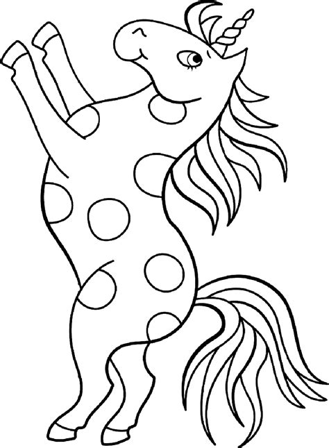 spotted unicorn running coloring page  printable coloring pages