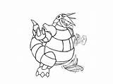 Aggron Drawing Pokemon sketch template