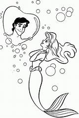 Coloring Ariel Eric Pages Prince Mermaid Picturing Buble Clipart Little Disney Popular Library Choose Board Utilising Button Print sketch template